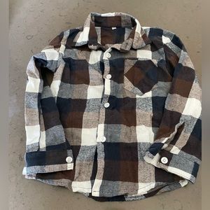 Plaid Little Boys Button Down Shirt